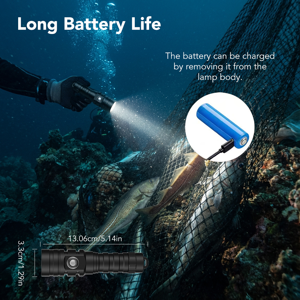 Illuminate the Abyss: Sourcing the D1500 20m Waterproof Diving Flashlight