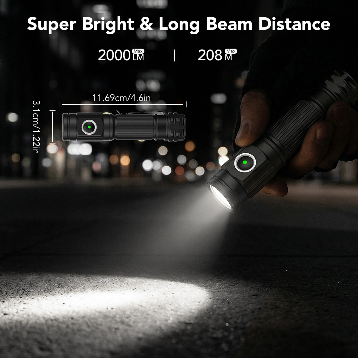Professional LED Flashlight Factory utilizing an Integrating Sphere to objectively measure the 1820 lumens of the L10pro