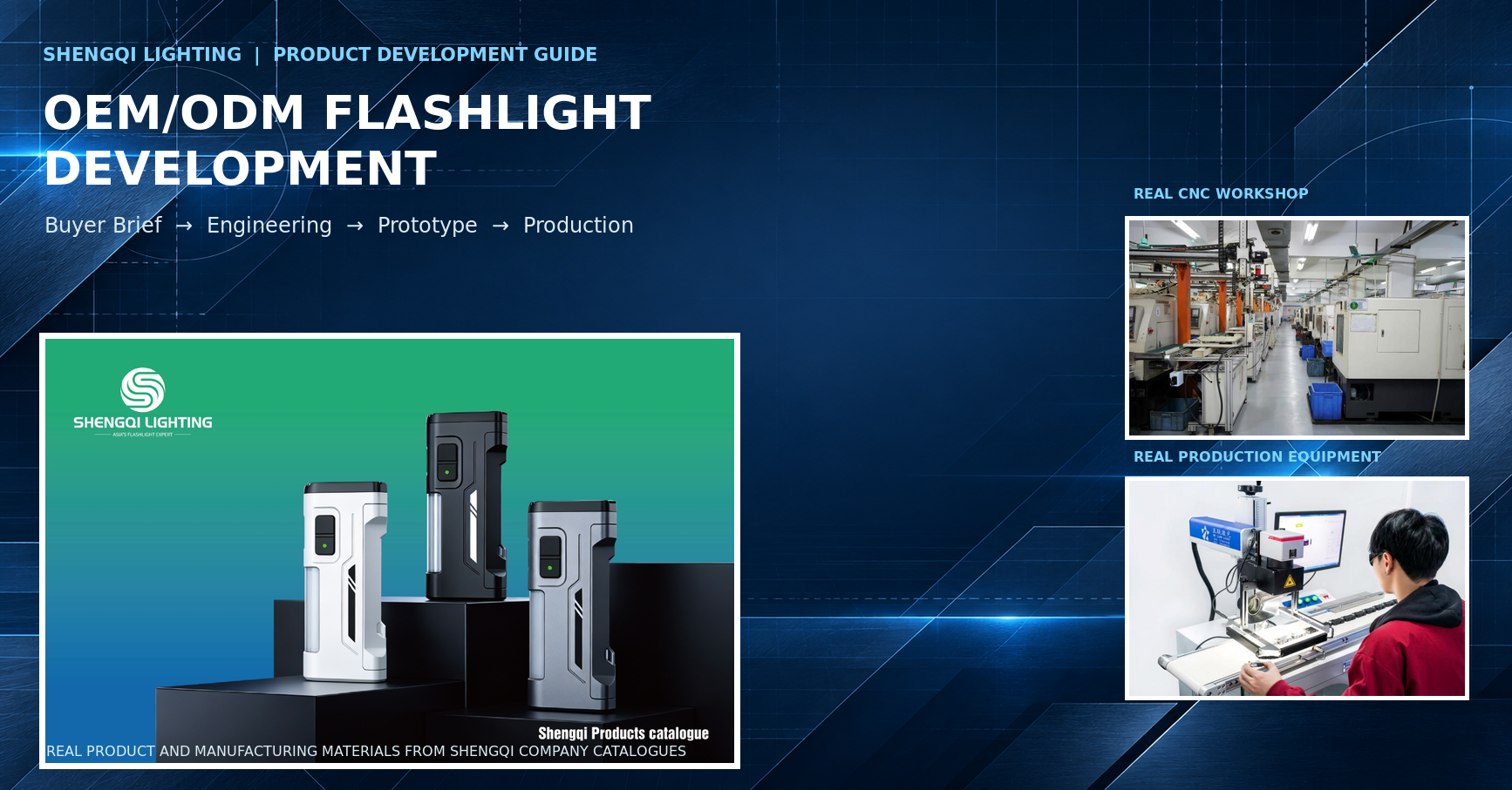 How SHENGQI LIGHTING Develops OEM/ODM Flashlights