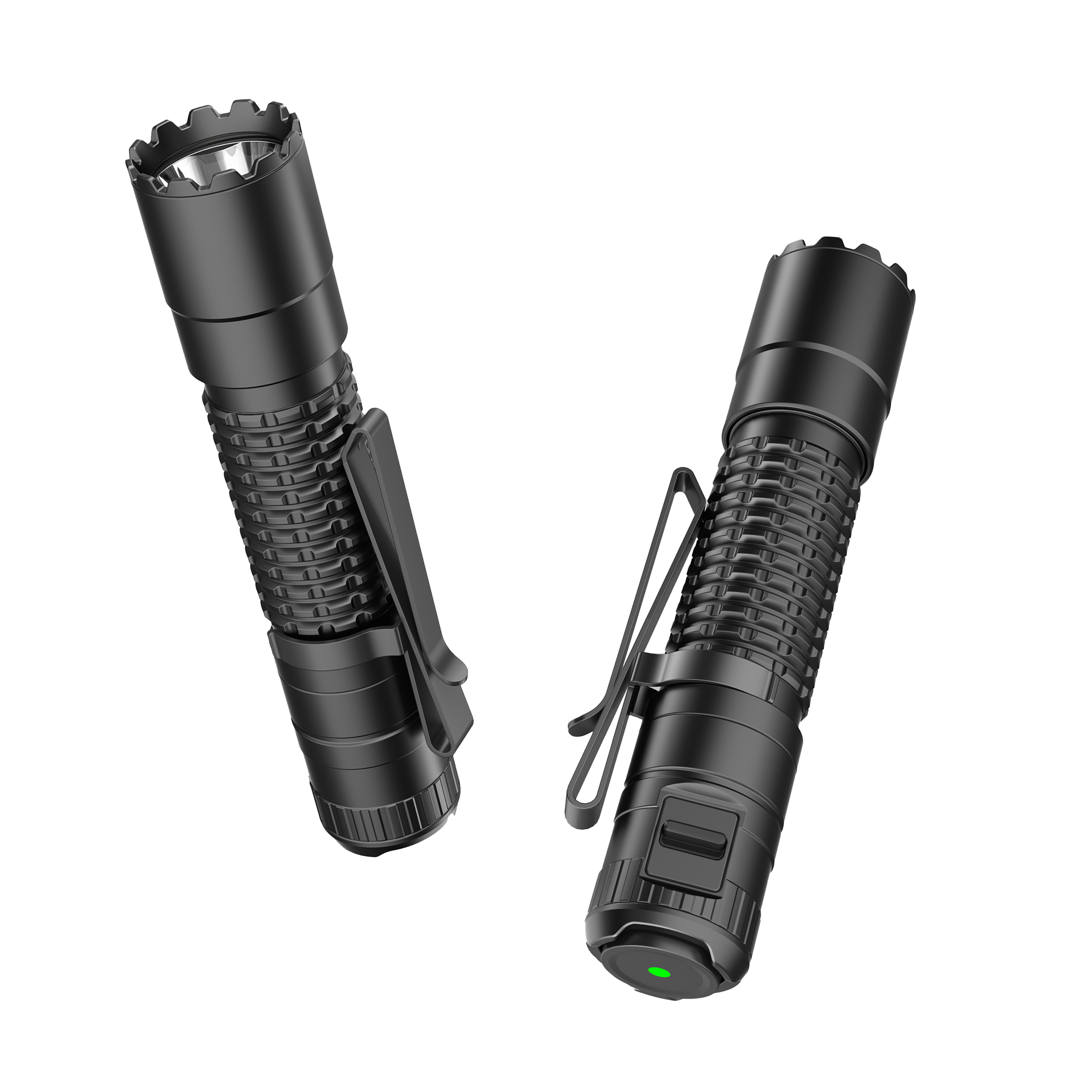 TF02 4000LM DUAL-BEAM TACTICAL FLASHLIGHT - 21700 RECHARGEABLE IPX8 LONG-THROW LIGHT