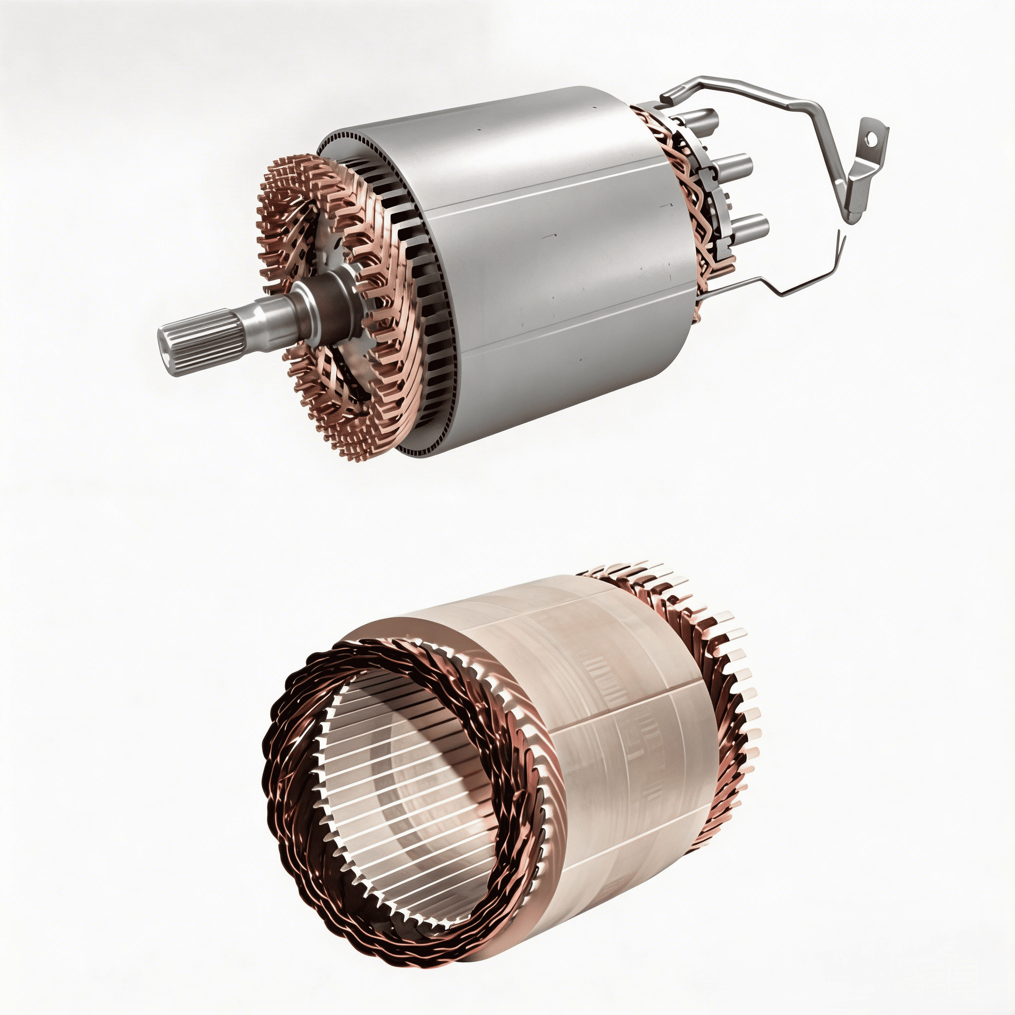 Motor stator & rotor assembly