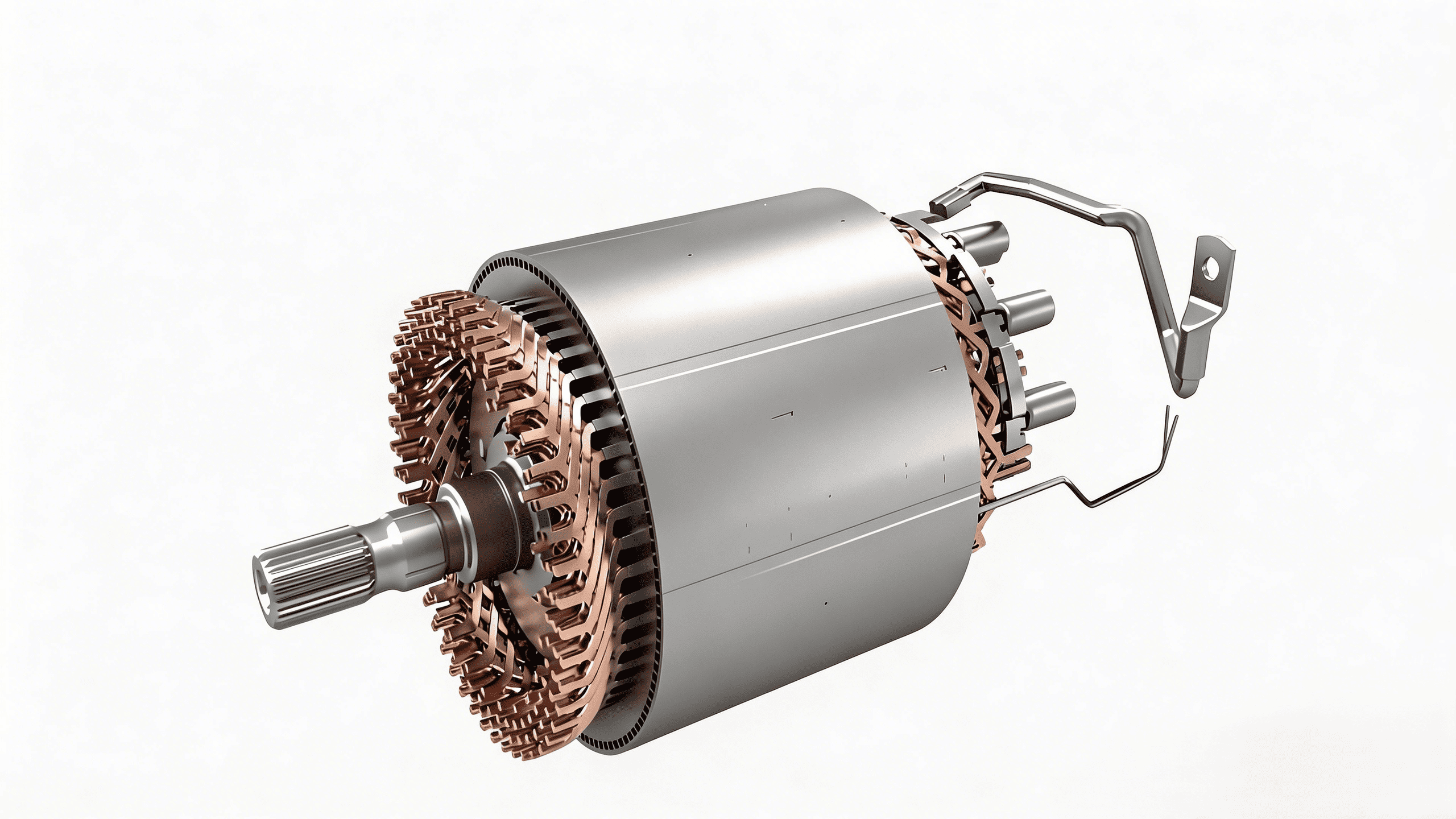 EV motor rotor assembly