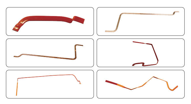 Special-shaped copper busbars