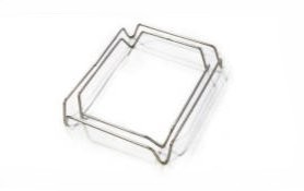 Square wire frame with locating slots