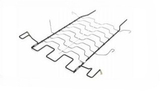 Automotive seat serpentine spring frame