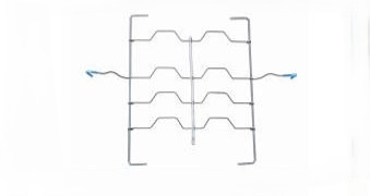 Seat backrest wave-shaped spring support