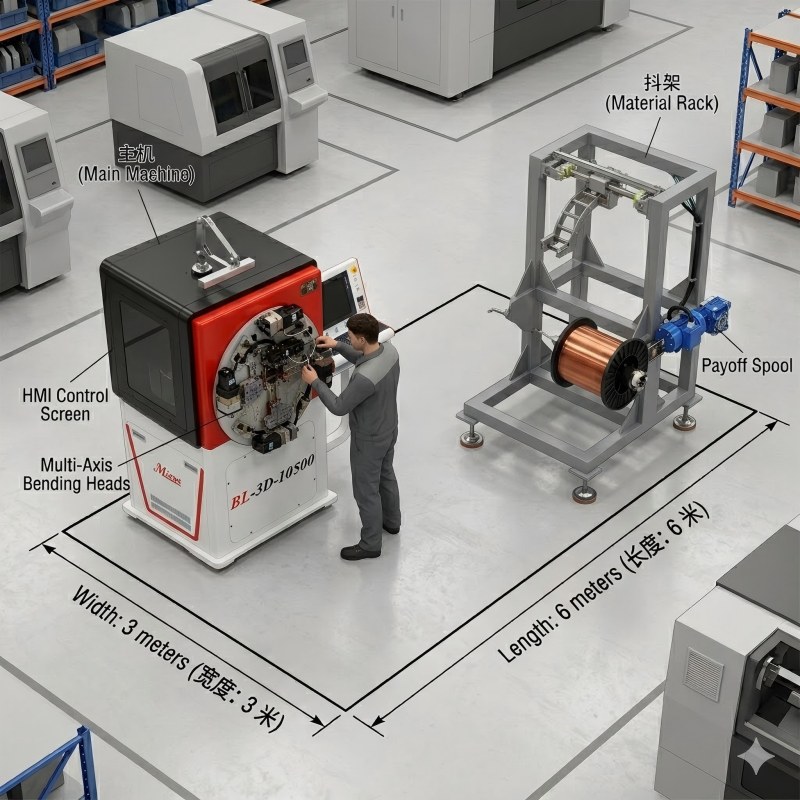 CNC Enamel Wire Bending Machine for Motor Coil Production
