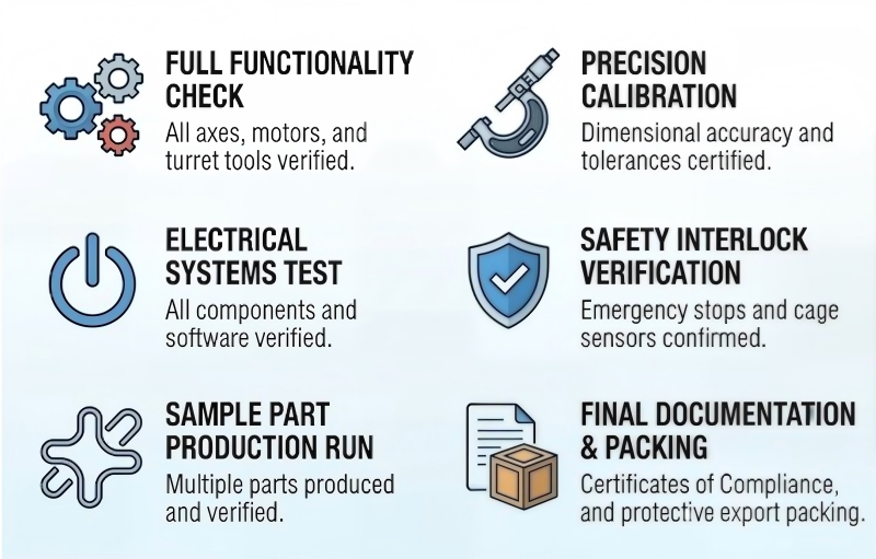 Export CNC Wire Bending Machine Pre-Shipment Inspection Checklist