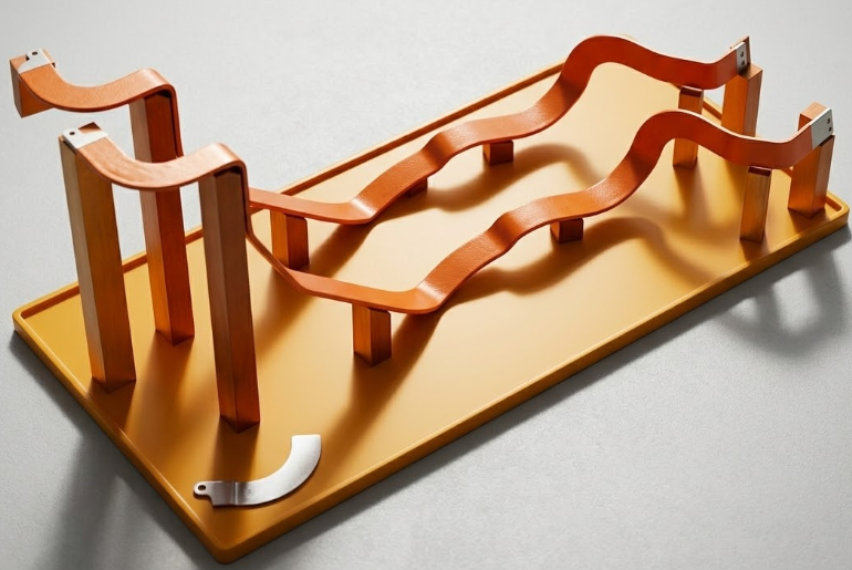 High‑precision copper busbars connect battery cells and high‑voltage automobile systems