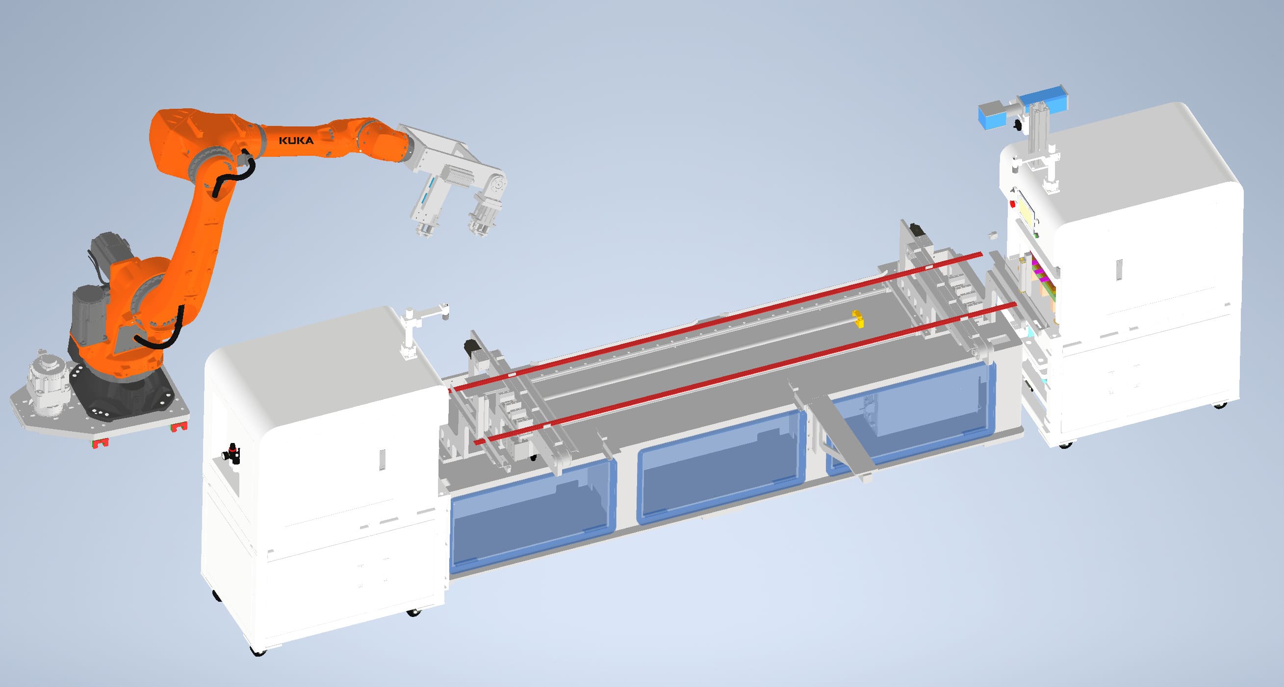 Robotic transfer to punching station