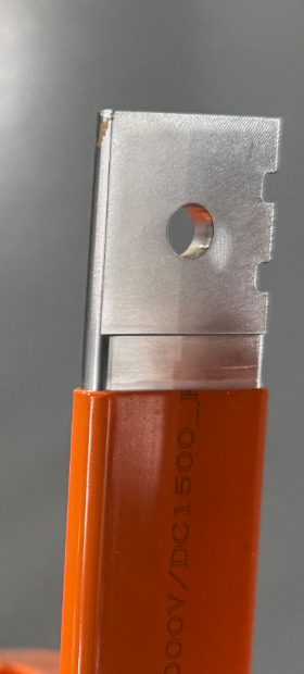 Cleaned busbar end detail