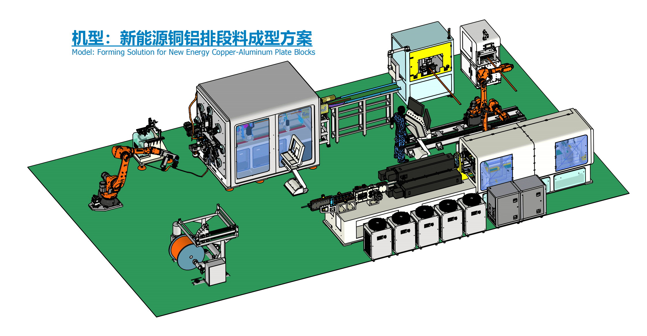 New Energy Copper & Aluminum Busbar Forming Line Solution