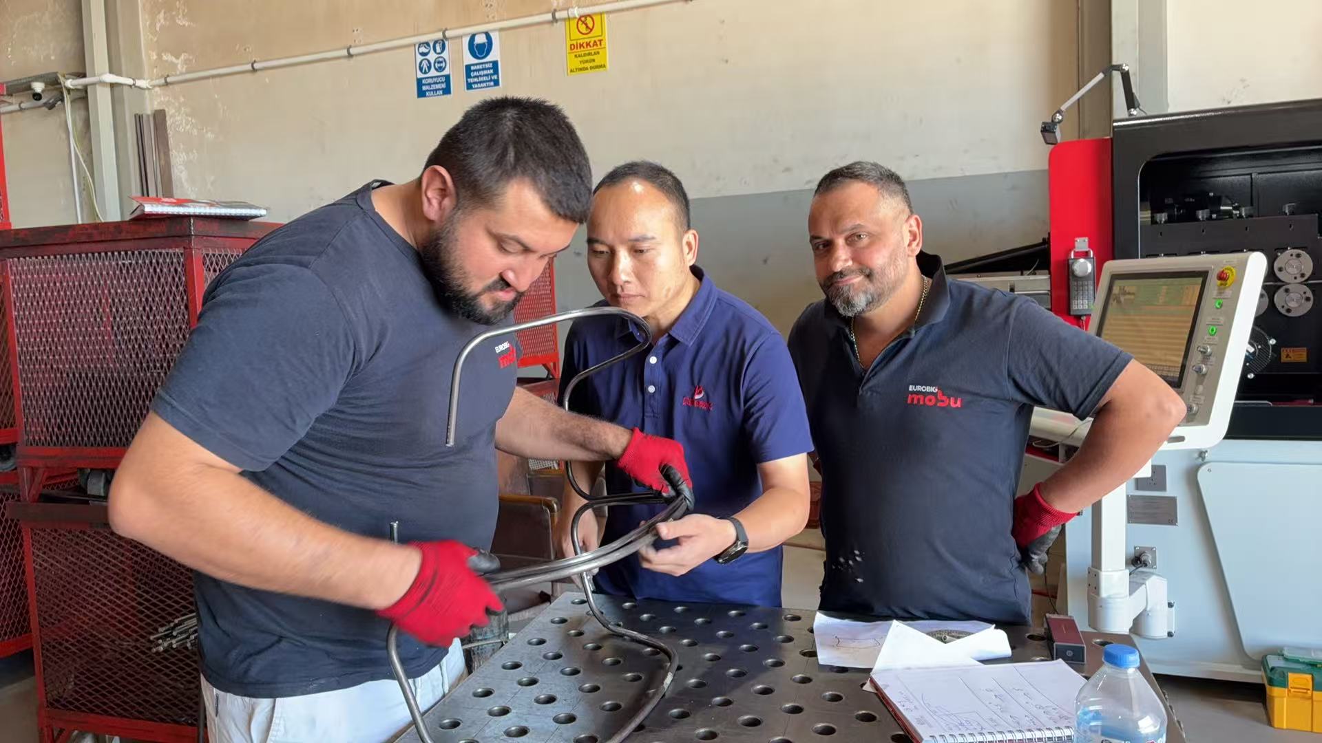 14mm Chair Frame Rotary Head Wire Bending Machine in Turkey