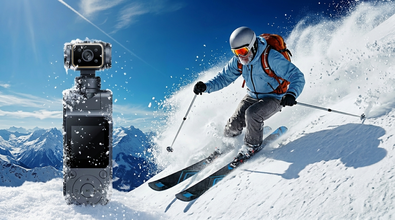 Action Camera Skiing
