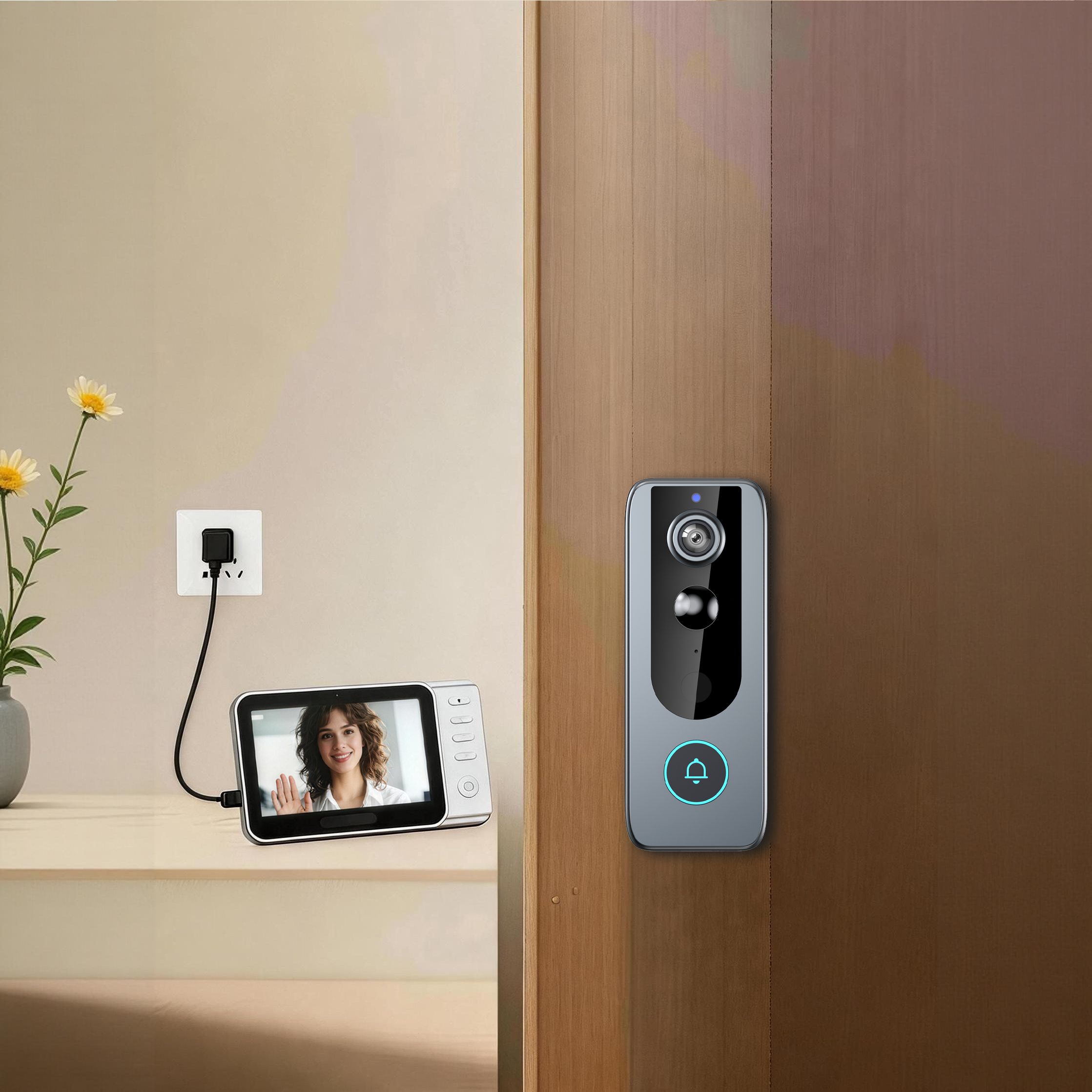 Indoor Visual Monitor Doorbell Kit