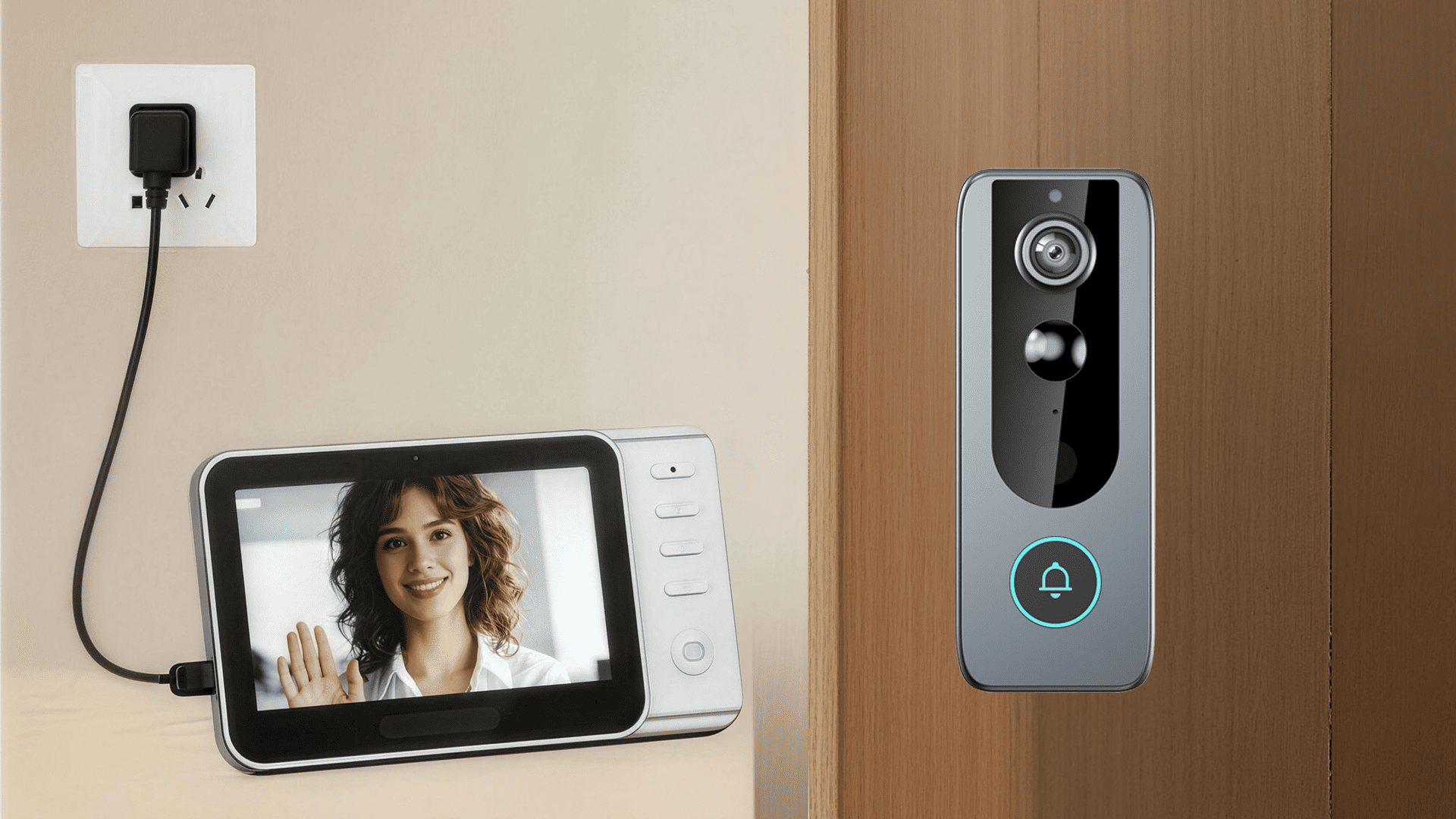 Indoor Visual Monitor Doorbell Kit