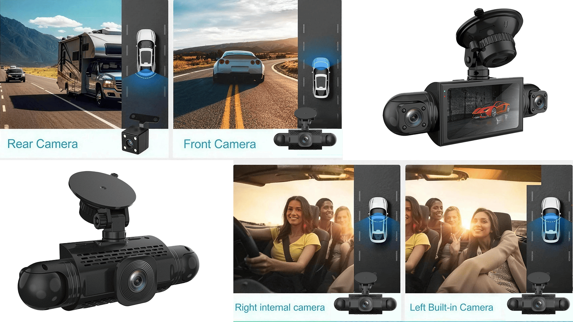 360° 4-Channel Panoramic Monitoring
