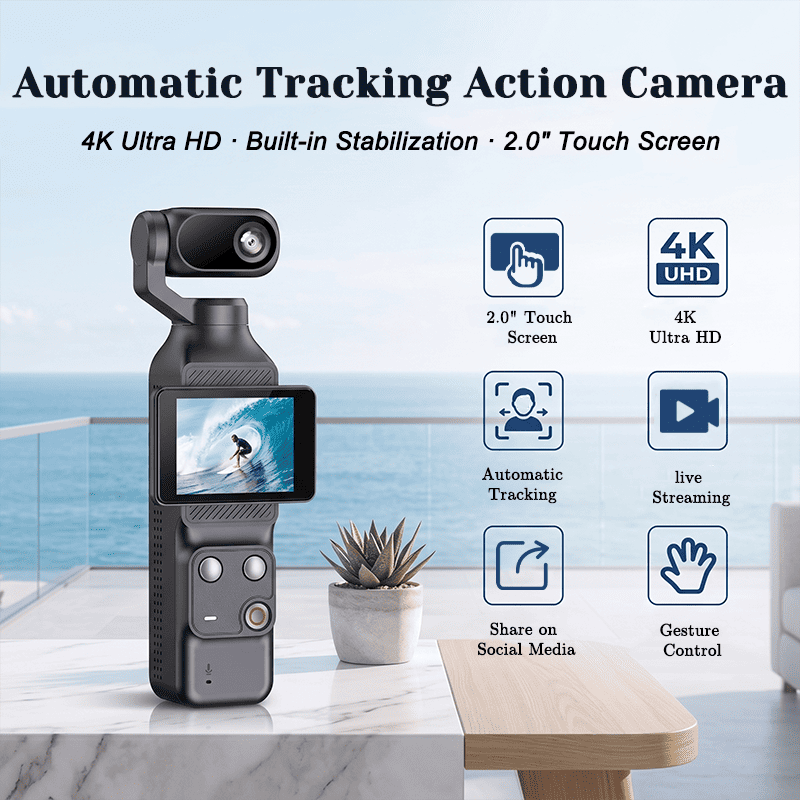 Automatic Tracking Action Camera Features