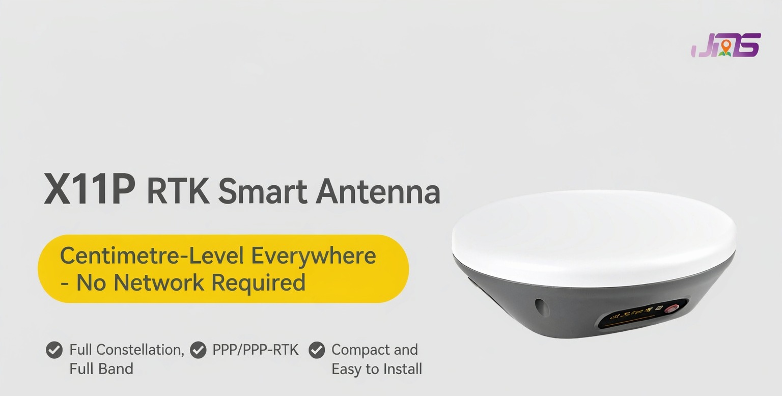 X11P RTK smart antenna with PPP and PPP-RTK correction