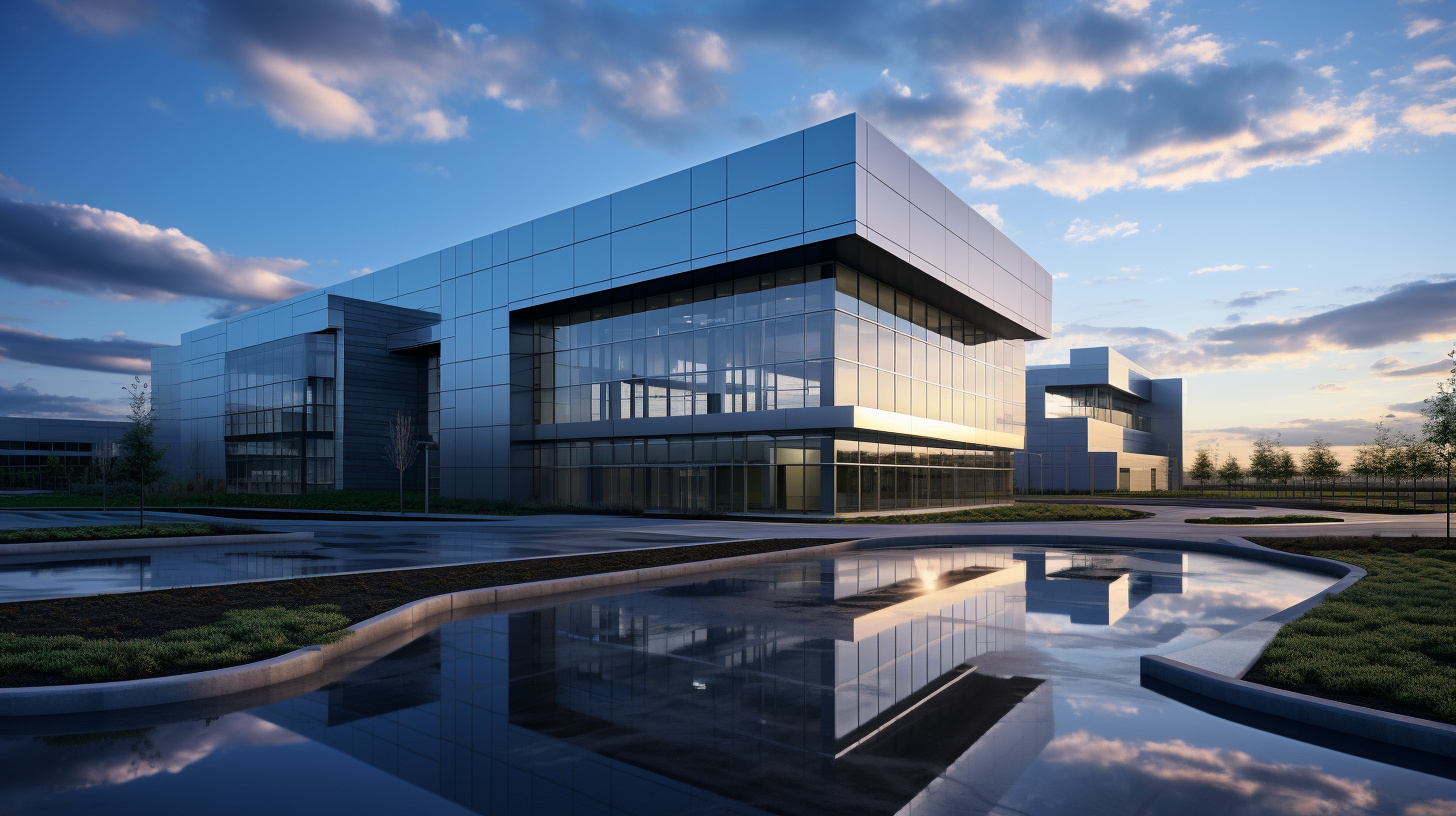 Modern industrial building