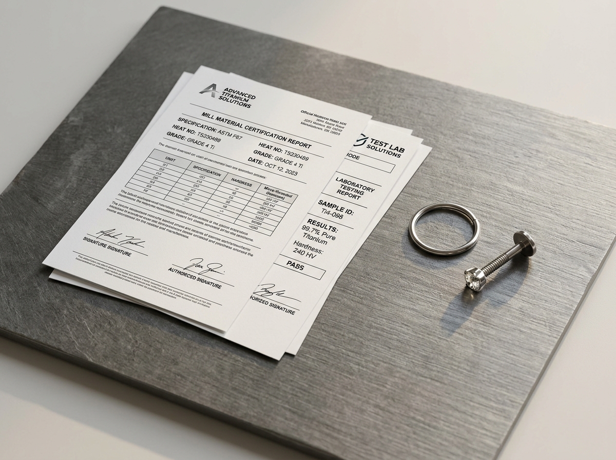Material Certification Documents & Official Lab Archives at Jiangtai Jewelry