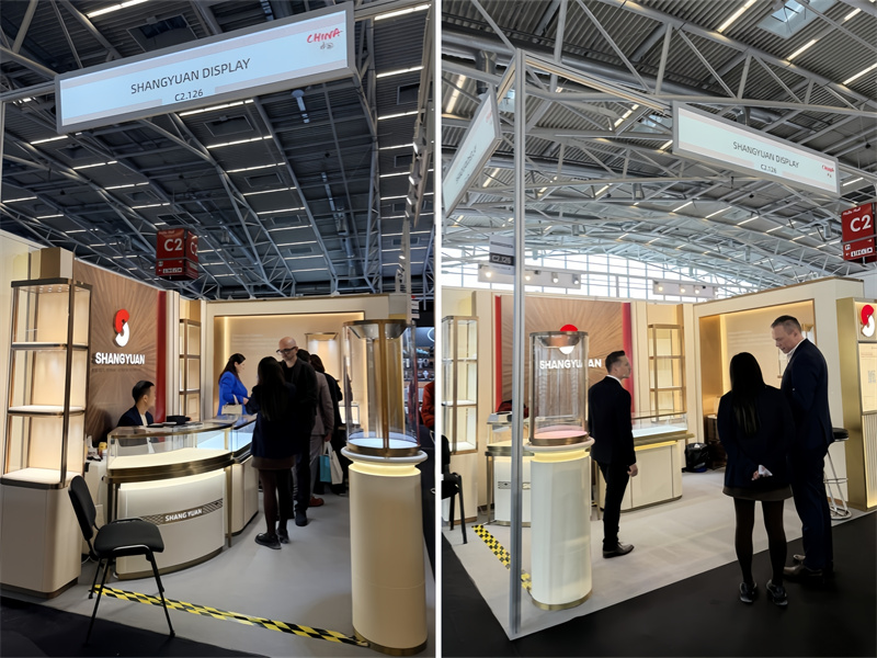 Redefining Luxury Retail: High-end Jewelry Showcase Manufacturer Shangyuan Display Concludes INHORGENTA 2026 with Design & Craftsmanship Excellence