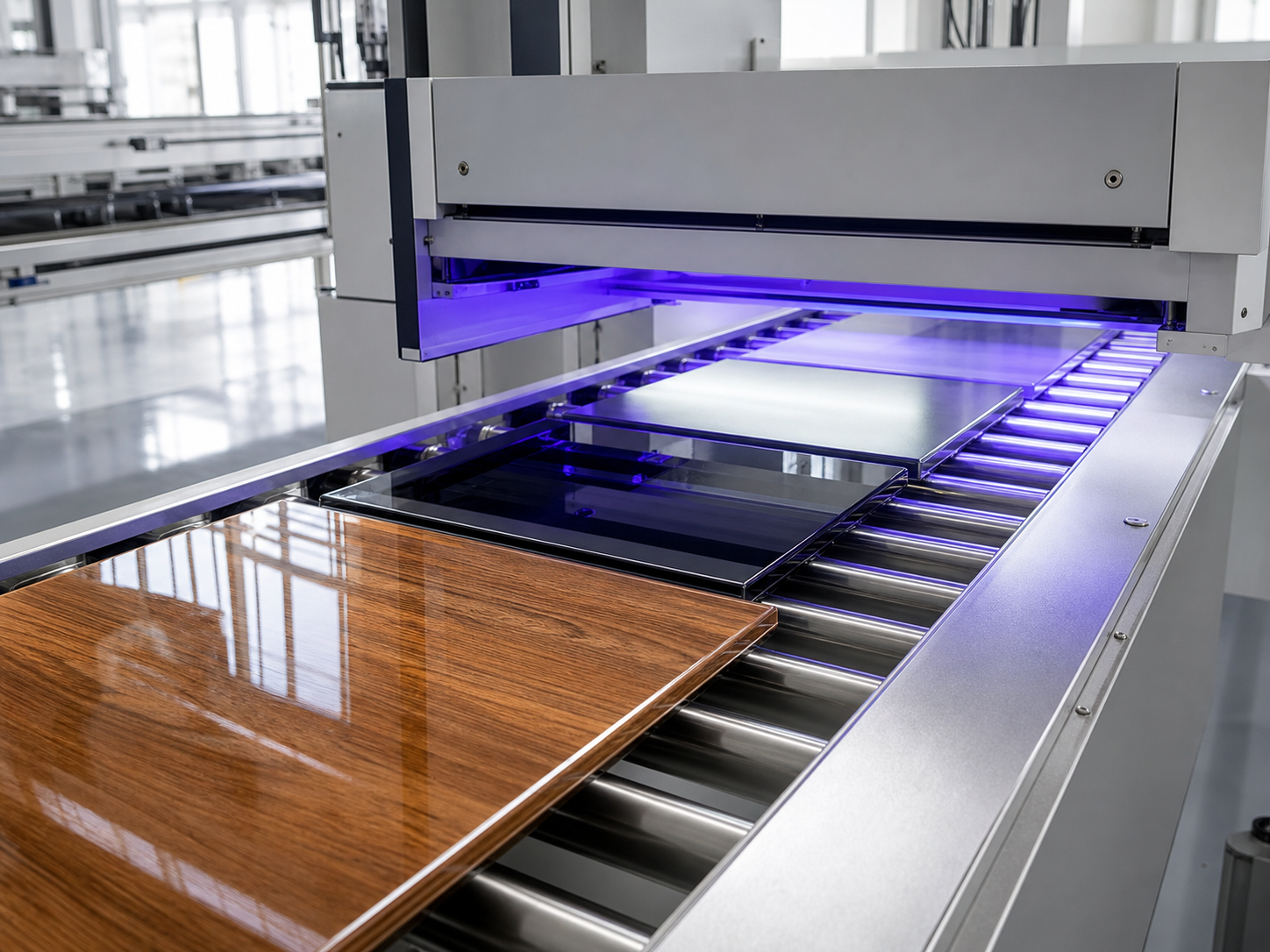 UV curing process for industrial coating solutions