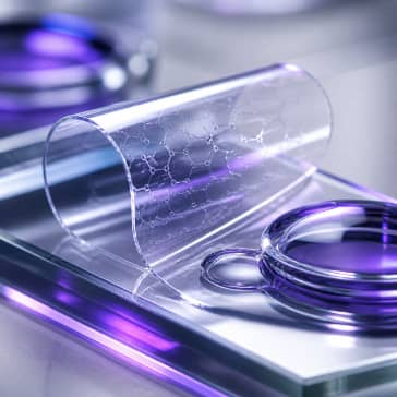 High-tech material close-up
