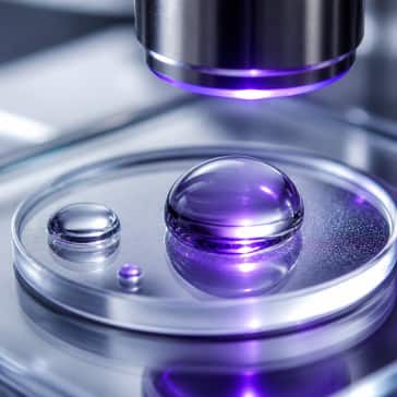 UV-curable resin close-up