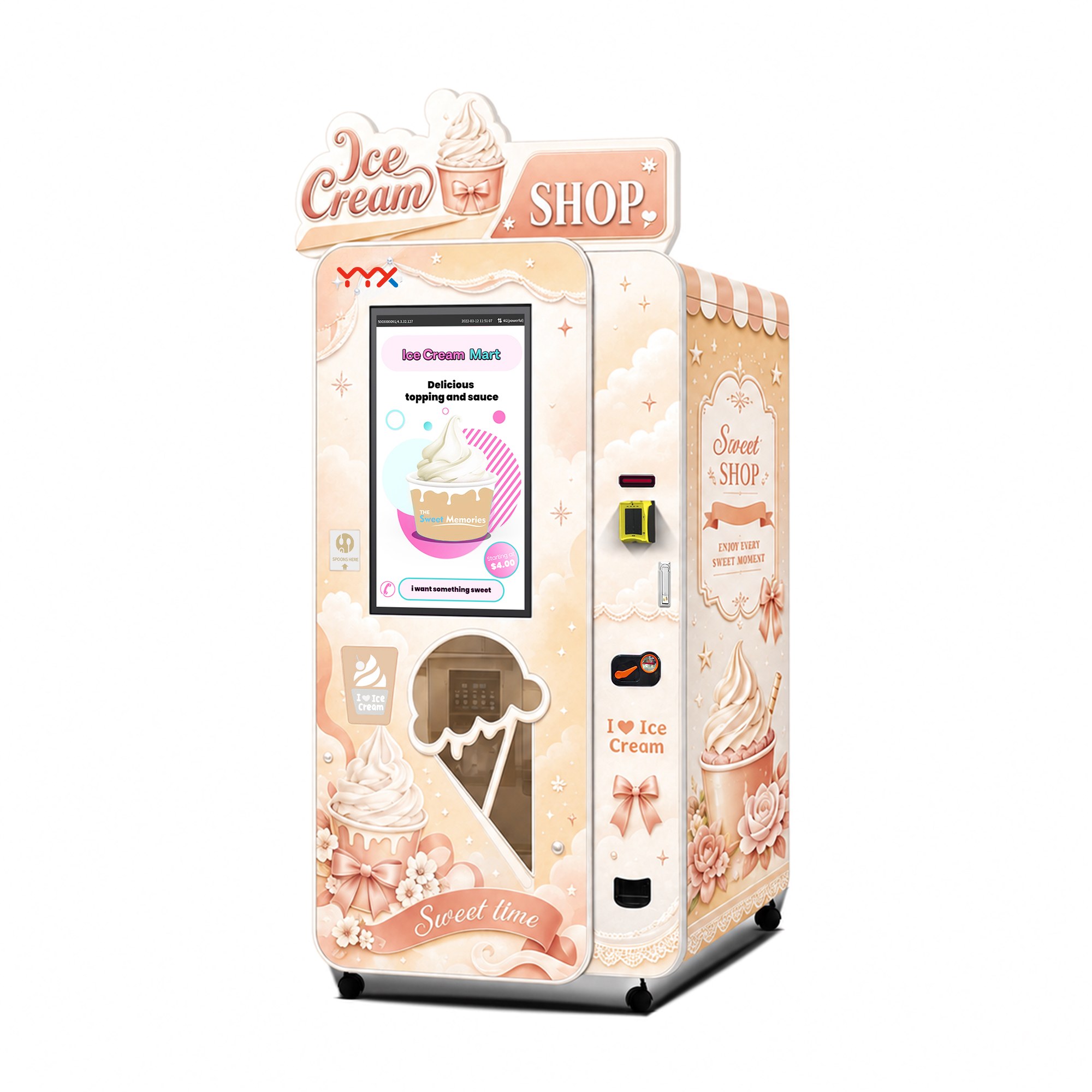 Smart Ice Cream Vending Machine | Fully Automatic Soft Serve Vending Solution for Global Retail