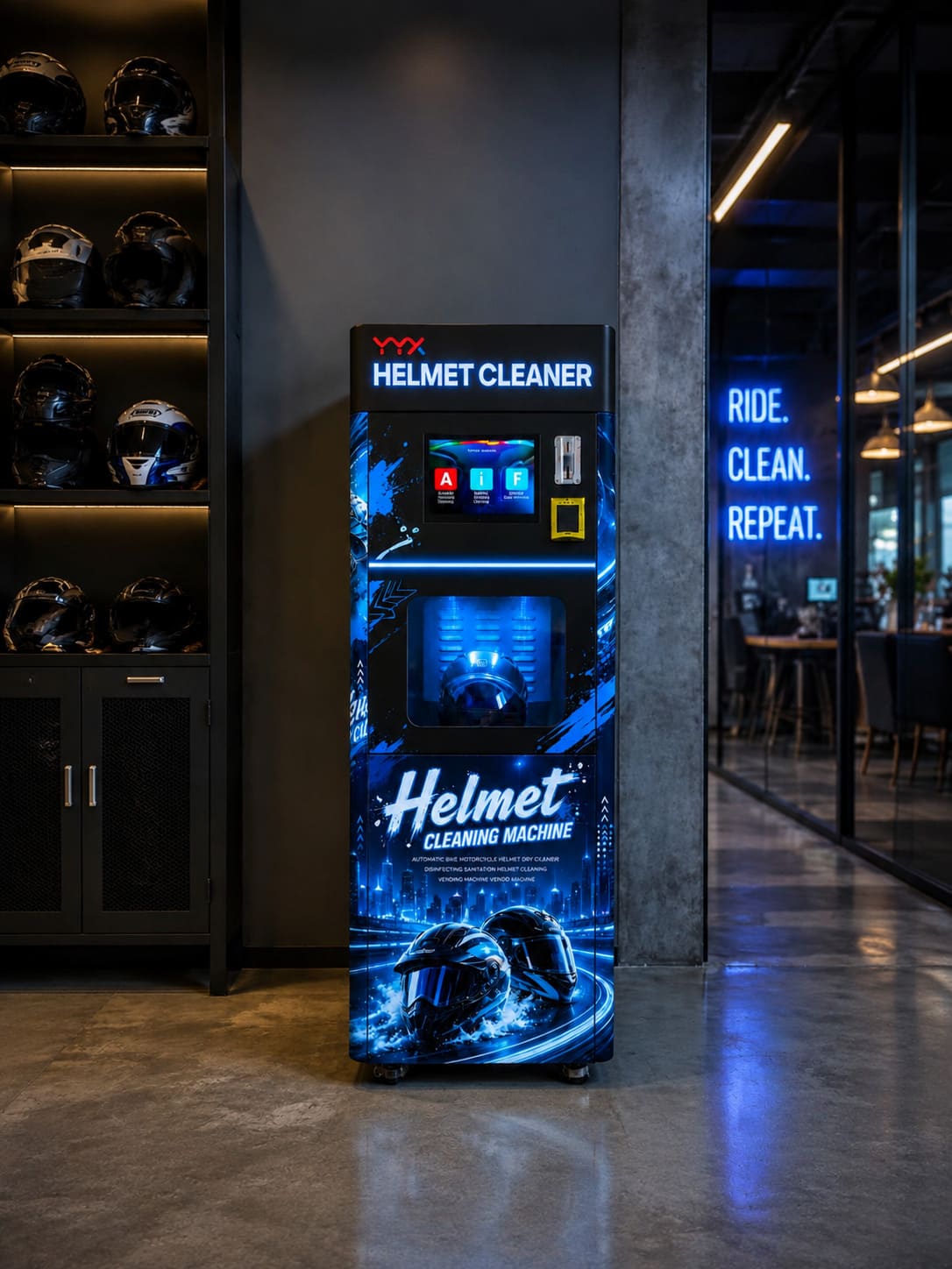 Helmet Cleaning Machine