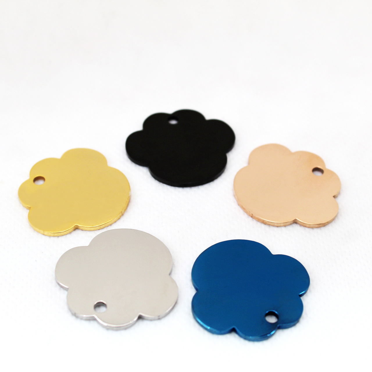 SSeeSY Personalized Custom Bulk Custom Multiple Shape Stainless‑Steel Pet ID Dog Tags Laser‑Etched Pet Identification Jewelry
