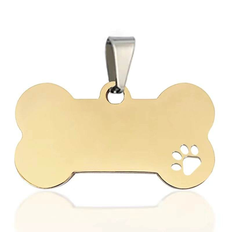 SSeeSY Personalized Custom Bulk Custom Multiple Shape Stainless‑Steel Pet ID Dog Tags Laser‑Etched Pet Identification Jewelry