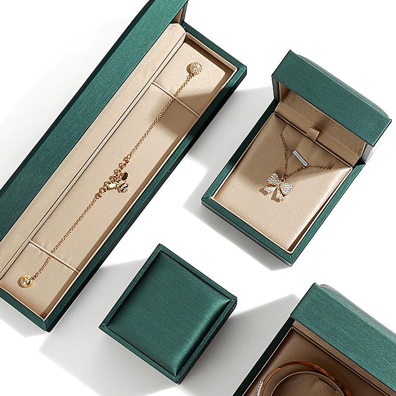 SSeeSY OEM ODM Luxury PU Leather Custom Earring Bracelet Necklace Ring Jewelry Set Gift Box Packaging & Display