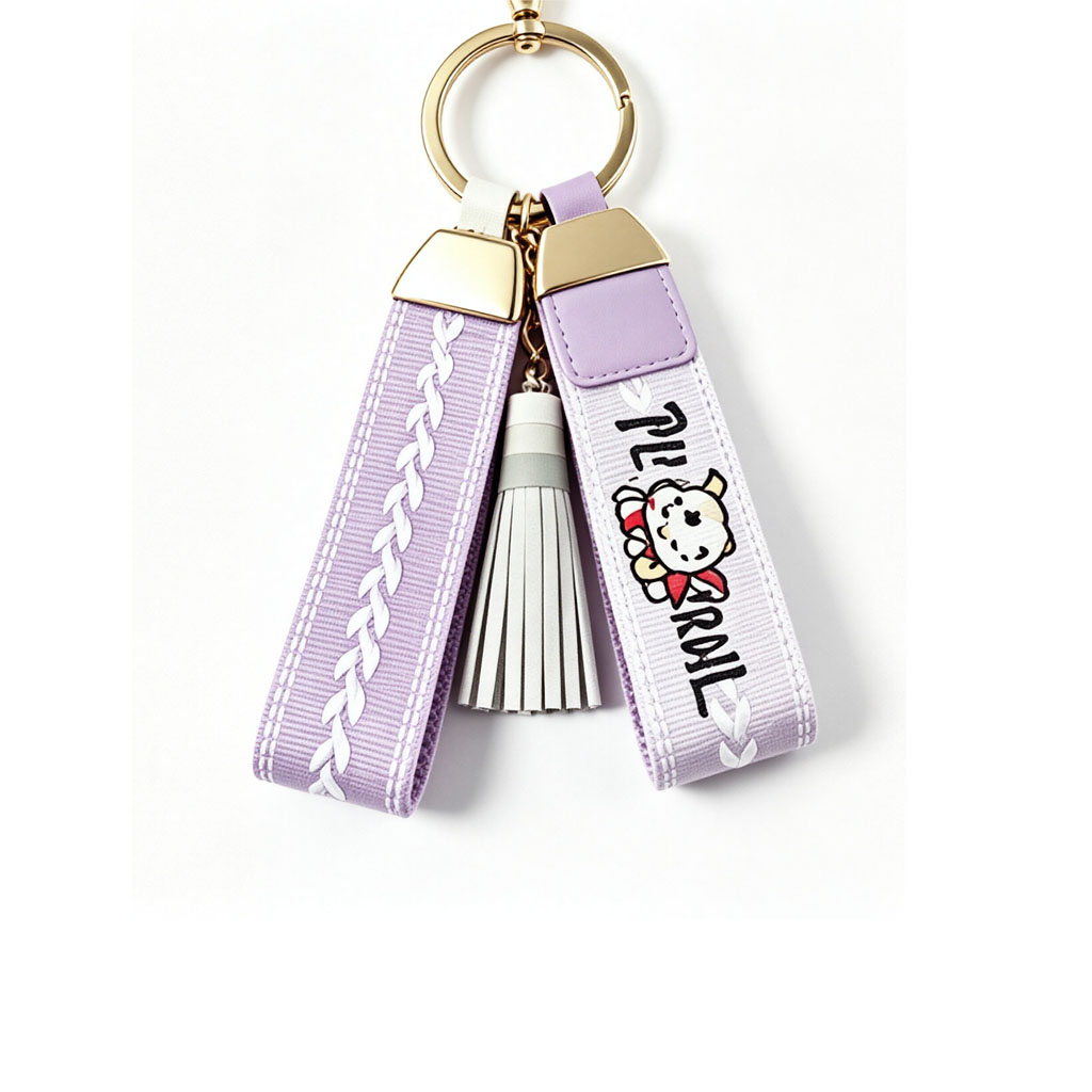 Personalized Printed Logo Wrist Strap Custom Lanyard For Keys with metal snap fasteners