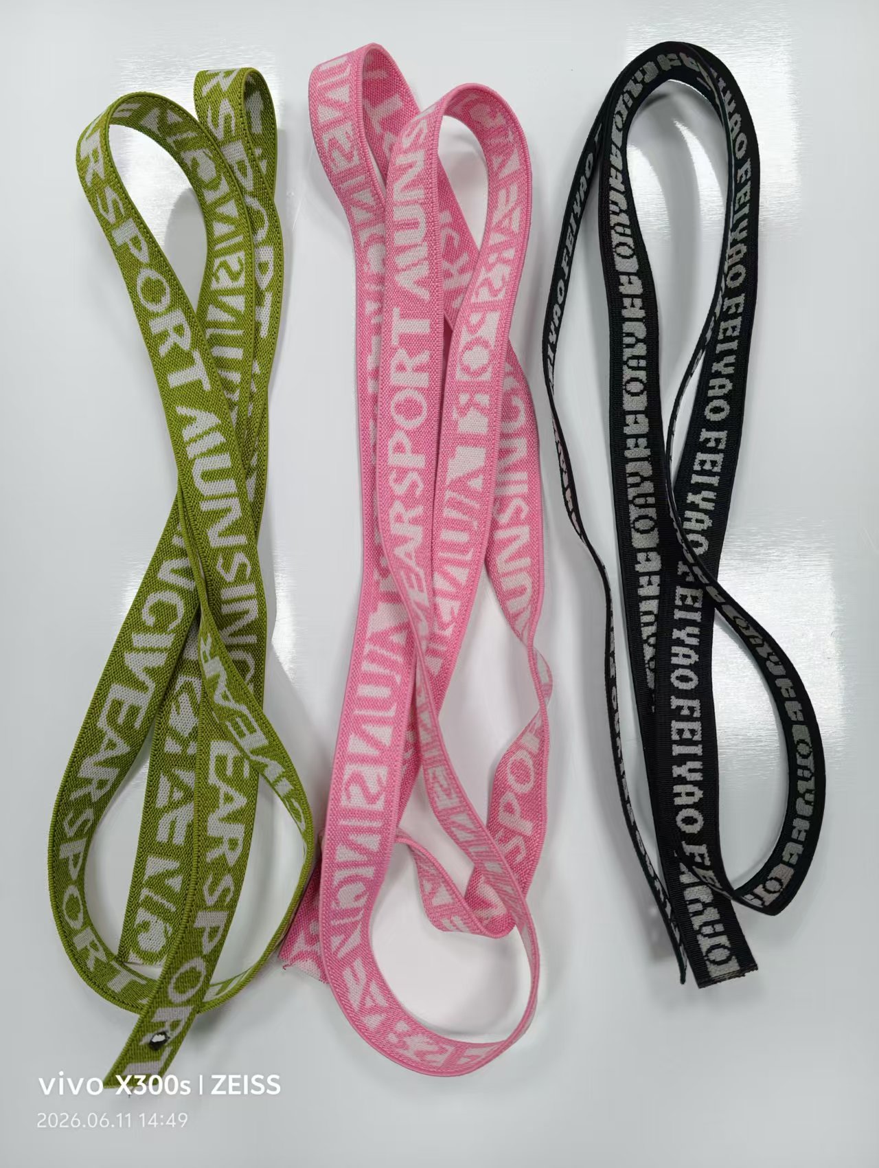 Custom printed elastic decorations webbing roll for apparel trimming and DIY craft