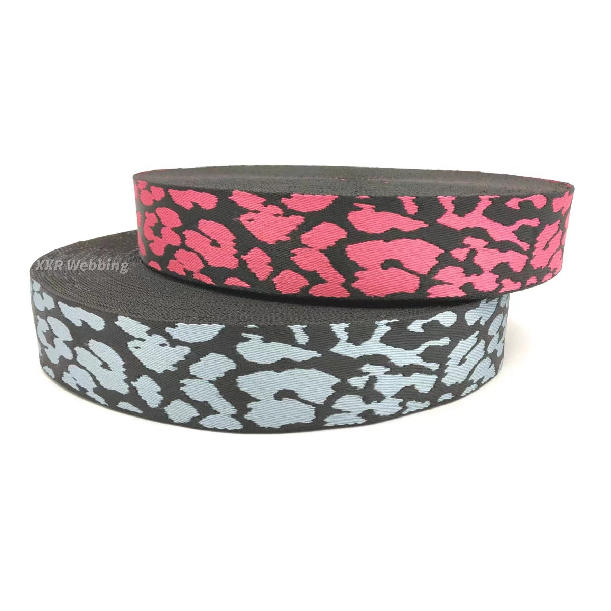 Custom Pattern Woven Jacquard cotton webbing for Bag Straps and Garment Trims