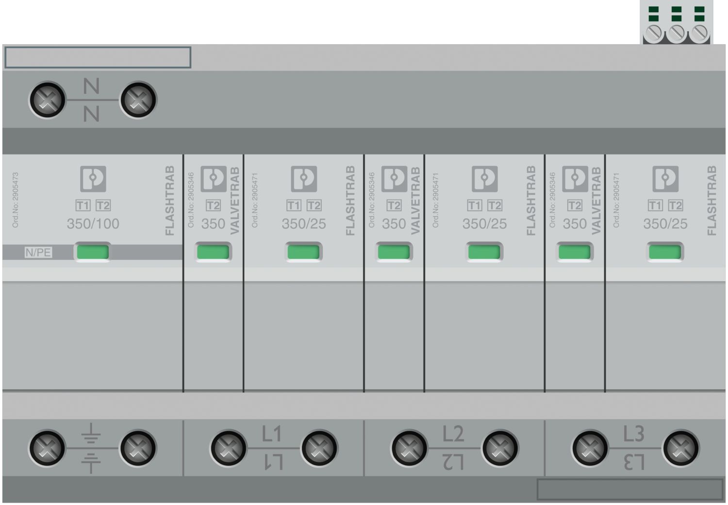 FLT-SEC-T1+T2-3S-350/25-FM