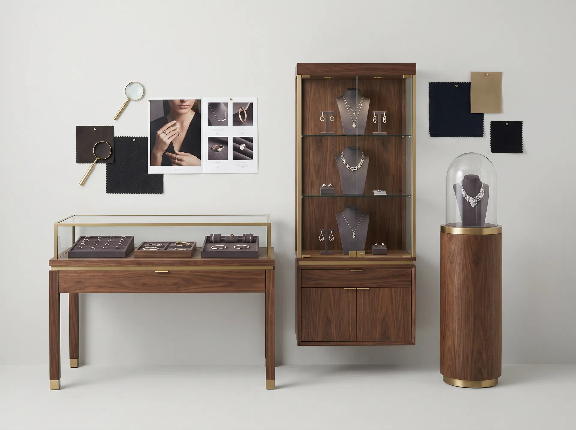 Showcases & Display Systems — luxury jewelry store solution by Shangyuan
