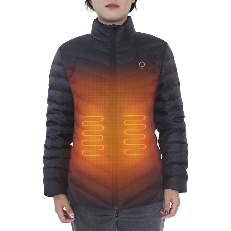 Battery Lightweight Woman Heated Jacket with heating