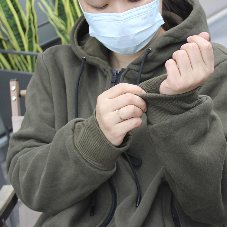 Rechargeable Battery Zipper Heated Hoodie For Fishing