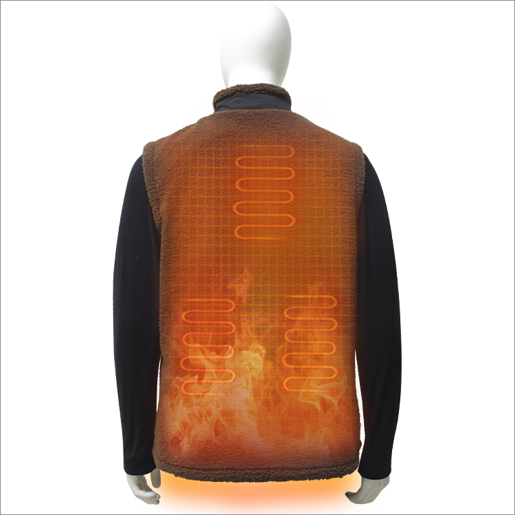 Men's Mountainside Heated Fleece Vest with 3 level temperature