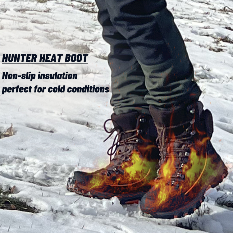 8 Inch Waterproof Hunter Heat Hunting Boot High-Traction Grip