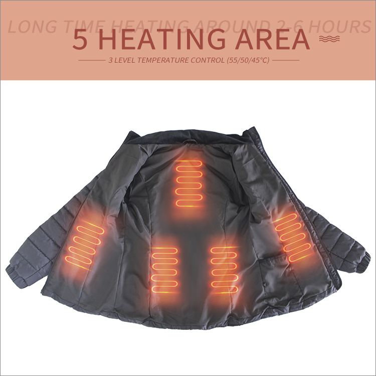 Battery Heated Down Jacket for winter sport