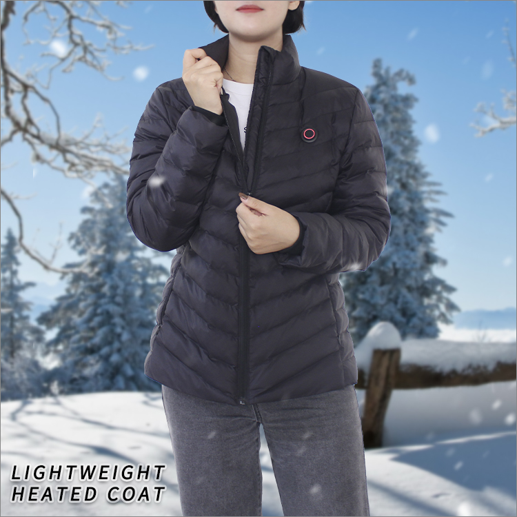 Battery Lightweight Woman Heated Jacket with heating