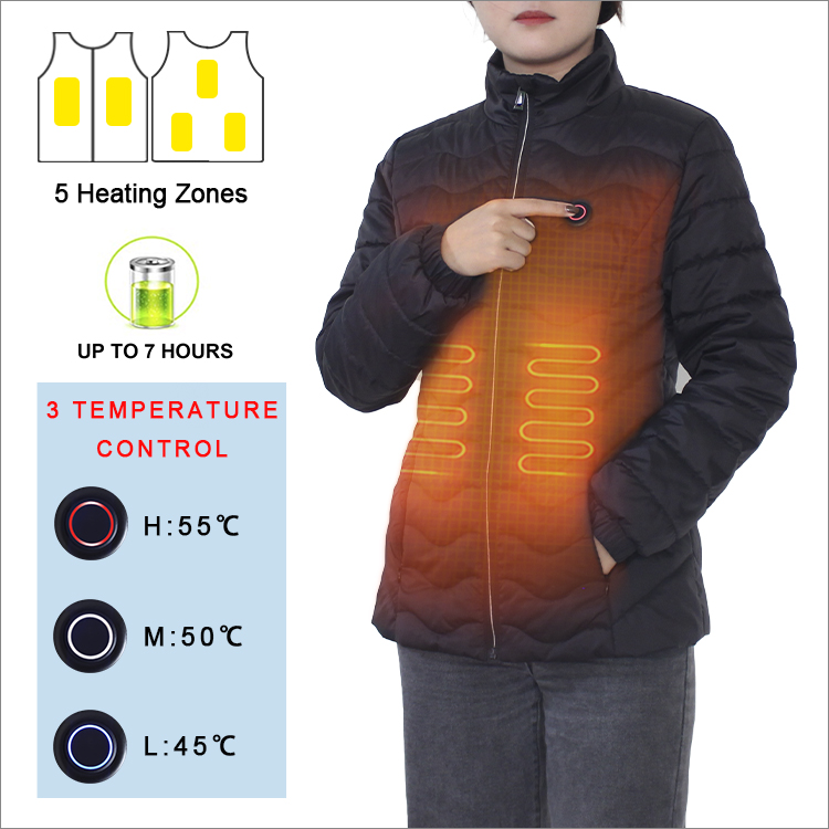 Battery Heated Down Jacket for winter sport