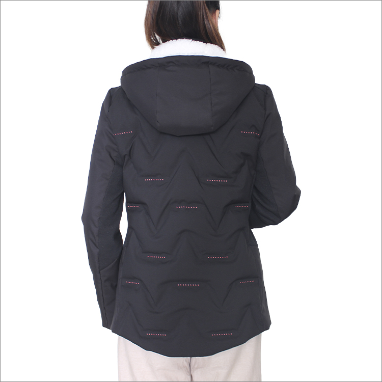 Battery Lightweight Heating Coat with Detachable Fleece Hood