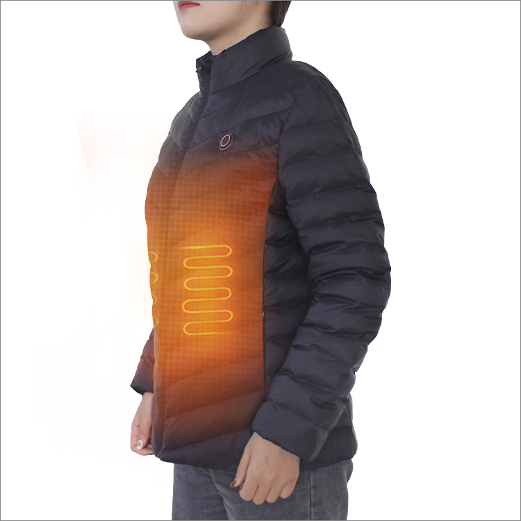 Battery Lightweight Woman Heated Jacket with heating