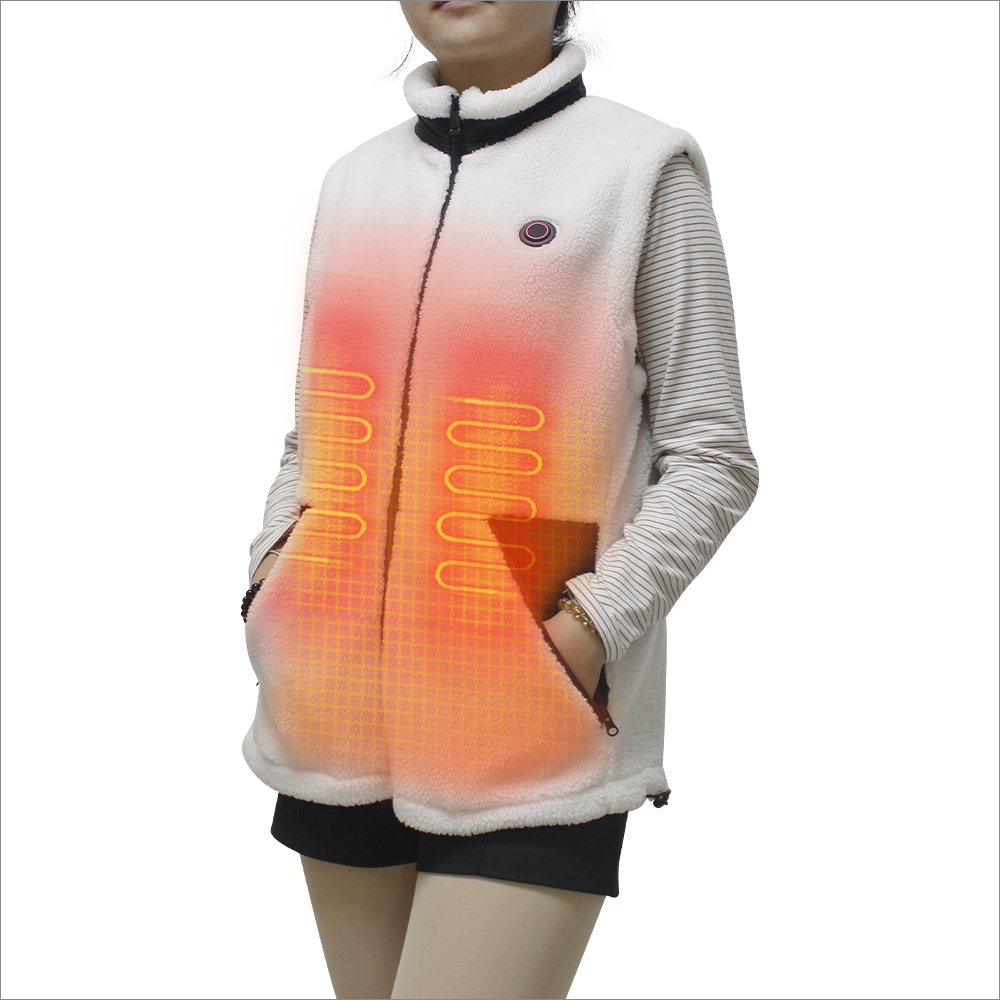 Women's Casual Soft Heated Polar Fleece Vest