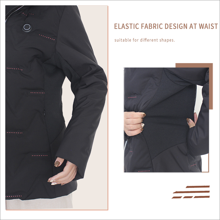 Battery Lightweight Heating Coat with Detachable Fleece Hood